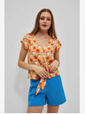 Moodo Narancssárga mintás póló Moodo