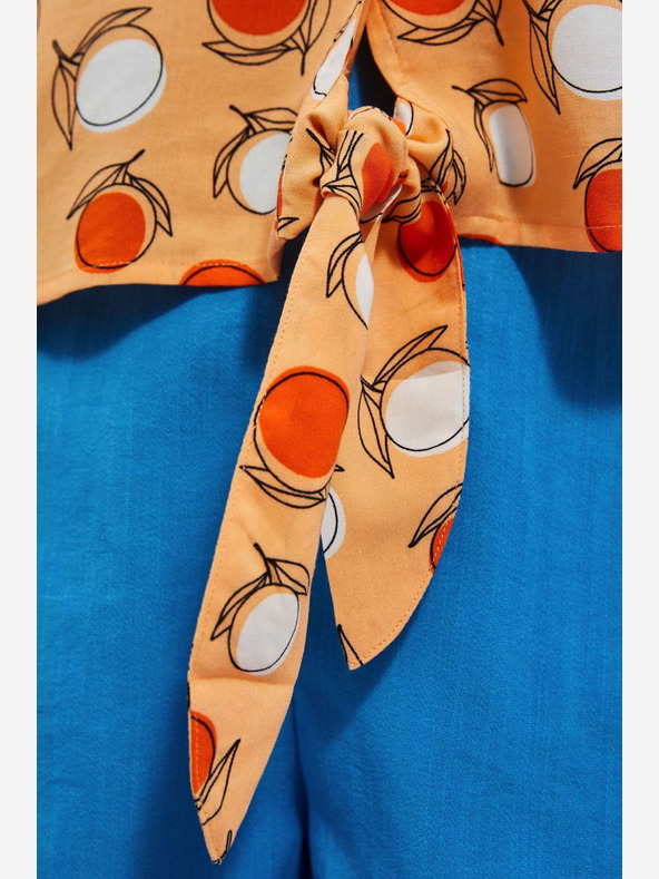 Moodo Narancssárga mintás póló Moodo