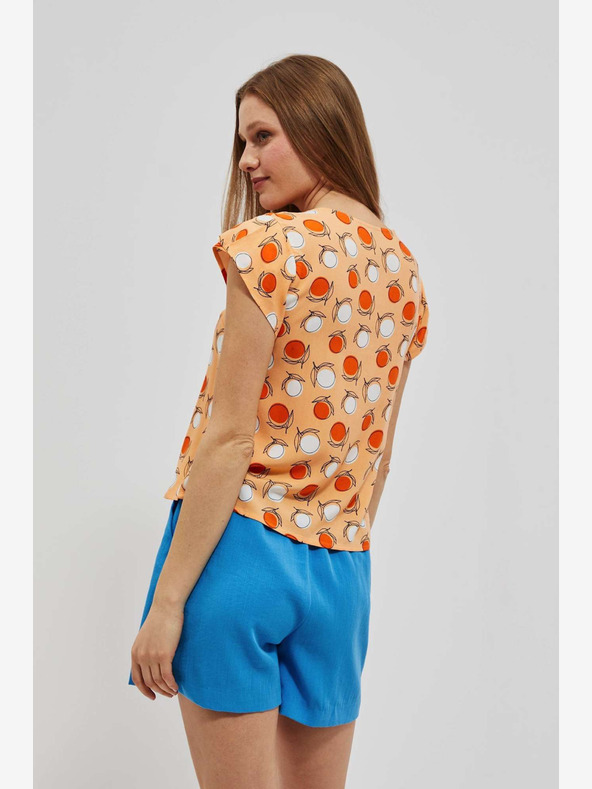 Moodo Narancssárga mintás póló Moodo