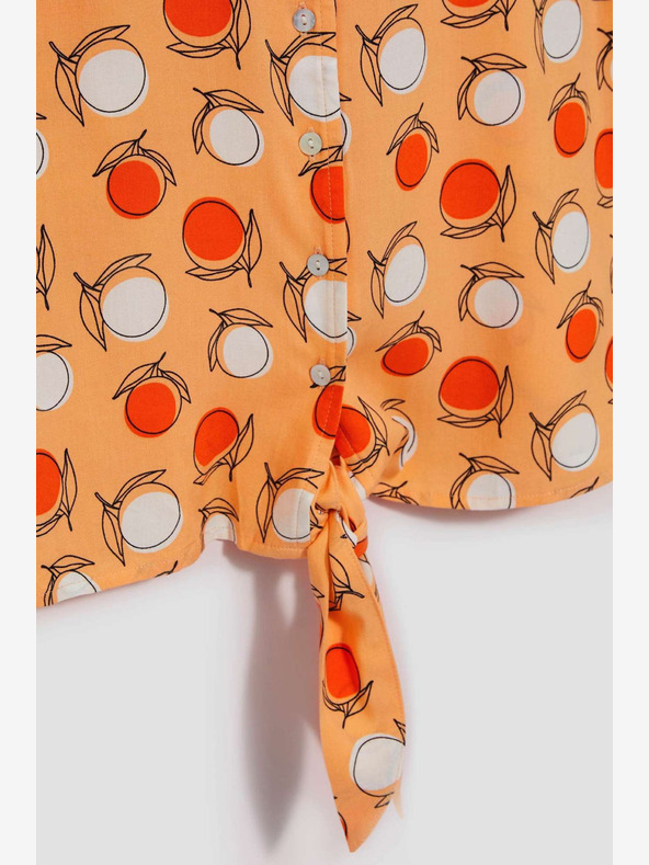 Moodo Narancssárga mintás póló Moodo