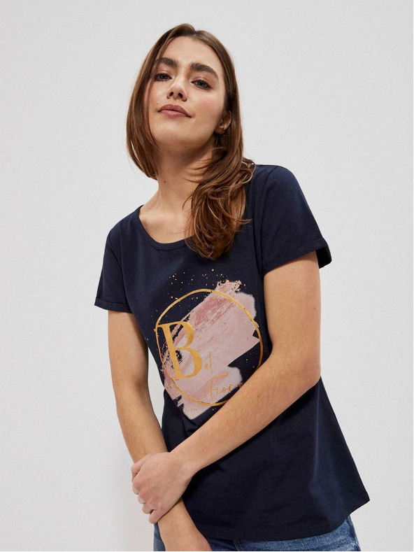 Moodo Sötétkék női póló Moodo