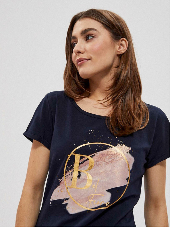 Moodo Sötétkék női póló Moodo