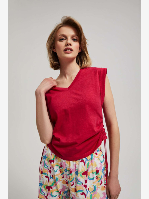 Moodo Sötét rózsaszínű póló Moodo