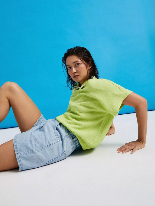 Moodo Zöld kerek nyakú póló Moodo