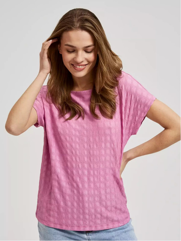 Moodo Rózsaszín rövid ujjú ing Moodo