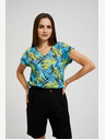 Moodo Türkiz mintás póló Moodo