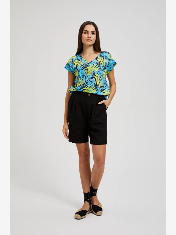 Moodo Türkiz mintás póló Moodo