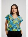 Moodo Türkiz mintás póló Moodo