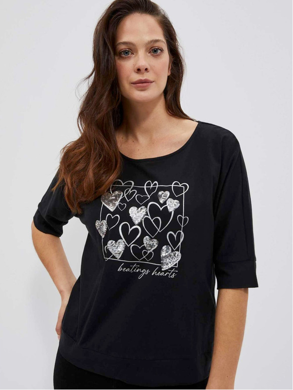 Moodo Fekete női hosszú ing Moodo