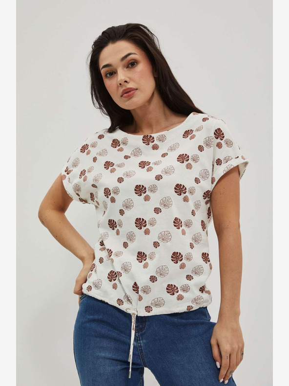 Moodo Fehér mintás póló Moodo