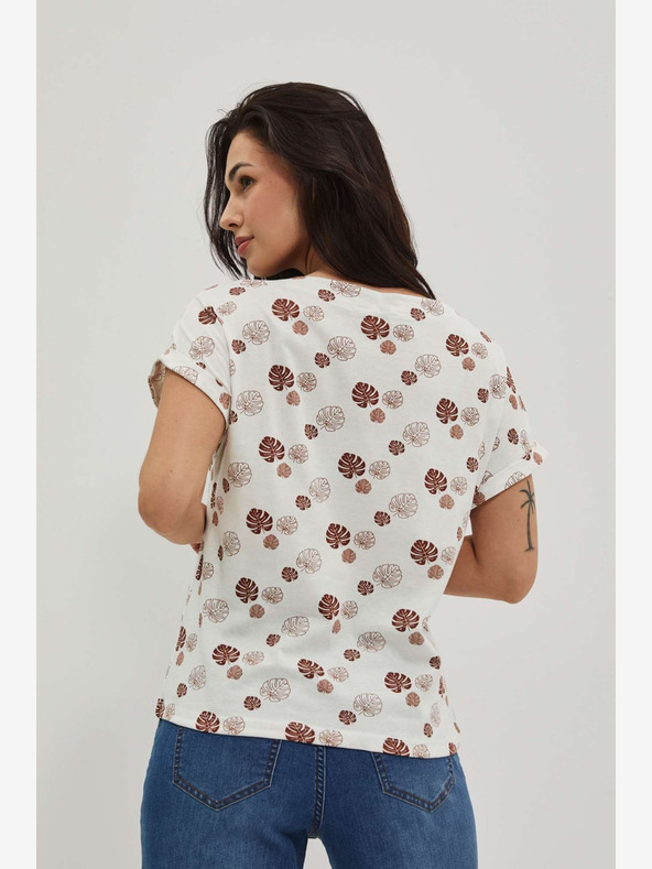 Moodo Fehér mintás póló Moodo