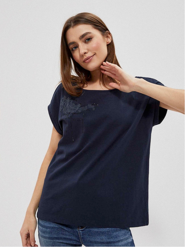 Moodo Sötétkék női póló Moodo