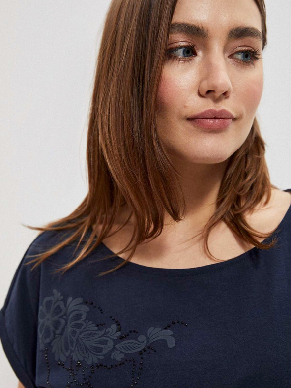 Moodo Sötétkék női póló Moodo