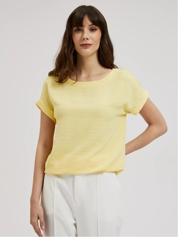 Moodo Sárga rövid ujjú póló Moodo