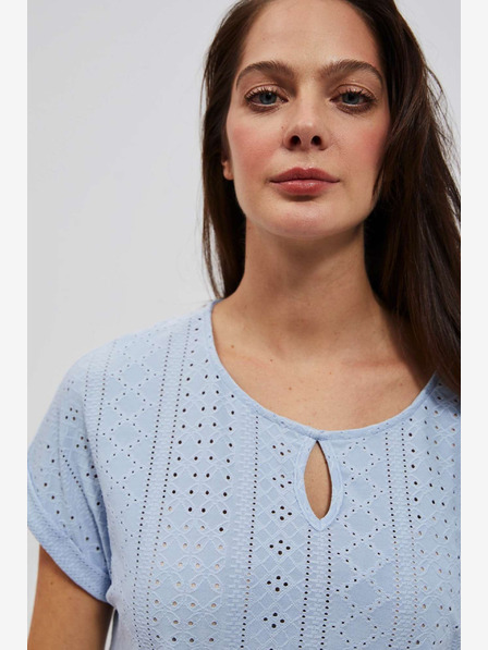 Moodo Moodo világoskék áttört ing