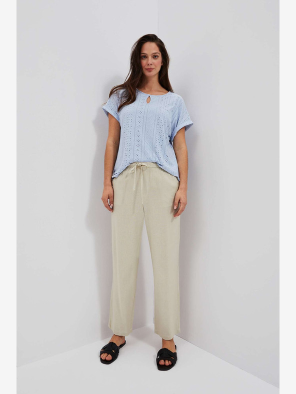 Moodo Moodo világoskék áttört ing