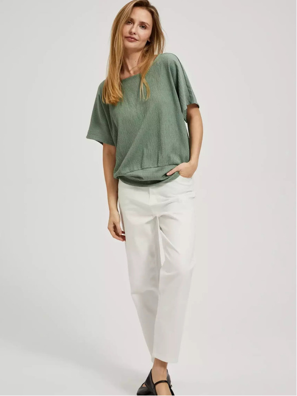 Moodo Zöld kerek nyakú póló Moodo