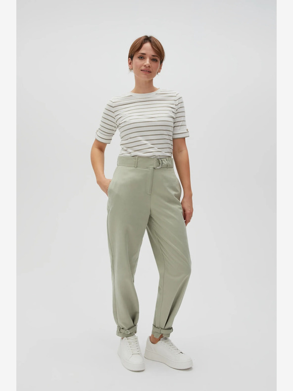 Moodo Zöld-fehér női csíkos ing Moodo