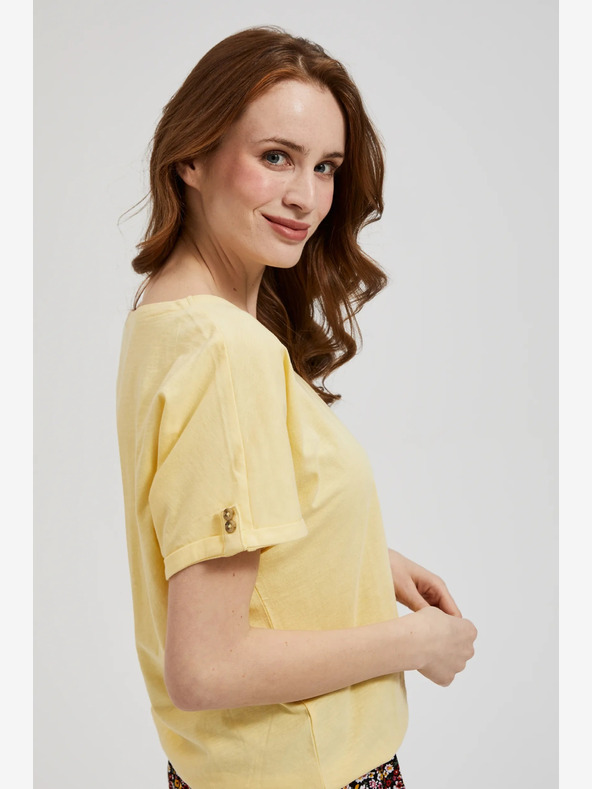 Moodo Sárga ing zsebbel és felhajtott ujjakkal Moodo