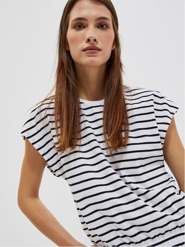 Moodo Kék-fehér női csíkos ing Moodo