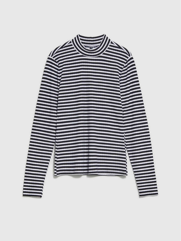 Moodo Fehér és fekete női csíkos póló Moodo