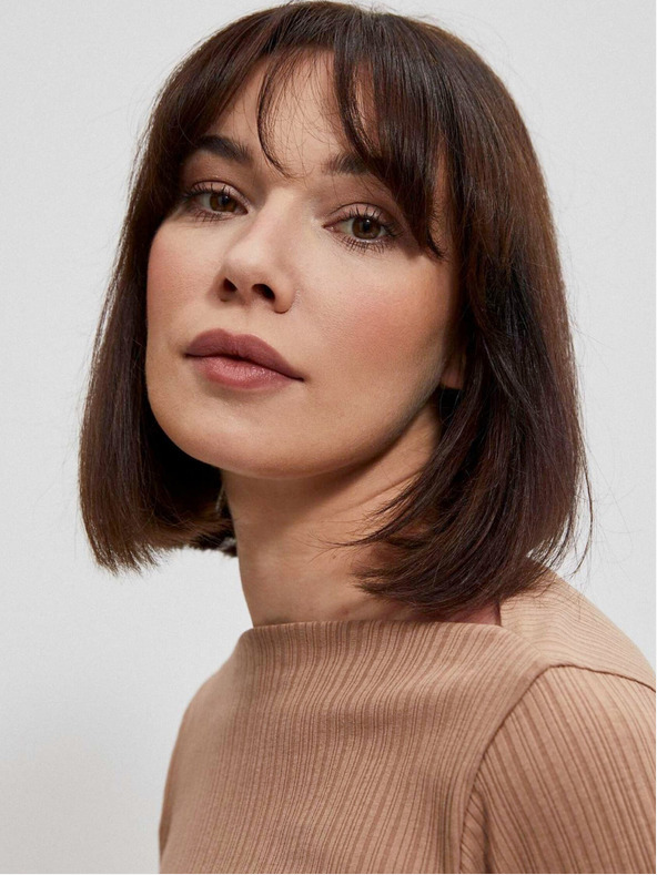 Moodo Moodo bézs színű női ing