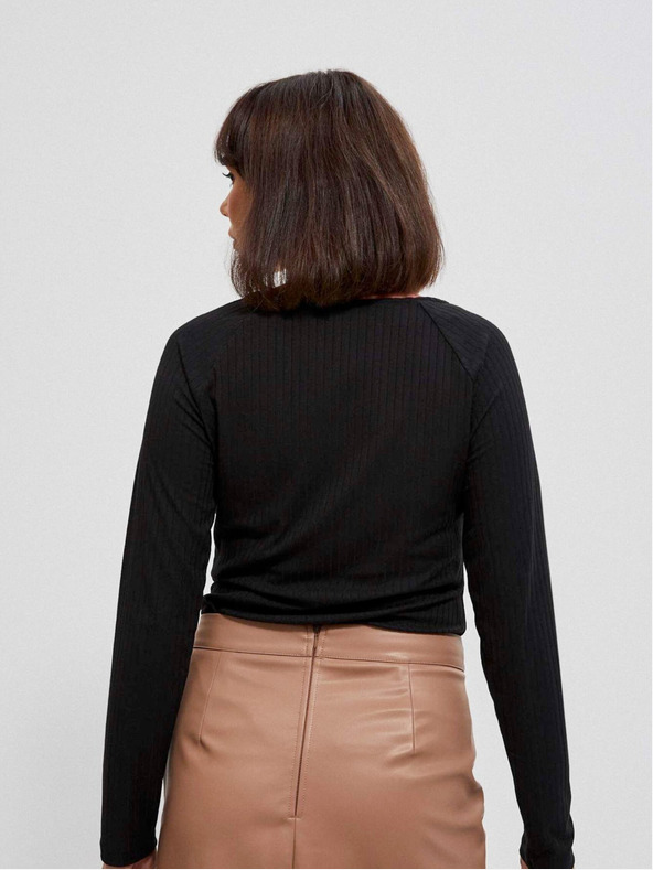 Moodo Fekete női hosszú ujjú póló Moodo