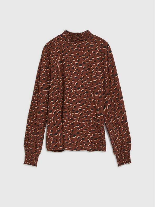 Moodo Barna női mintás ing Moodo