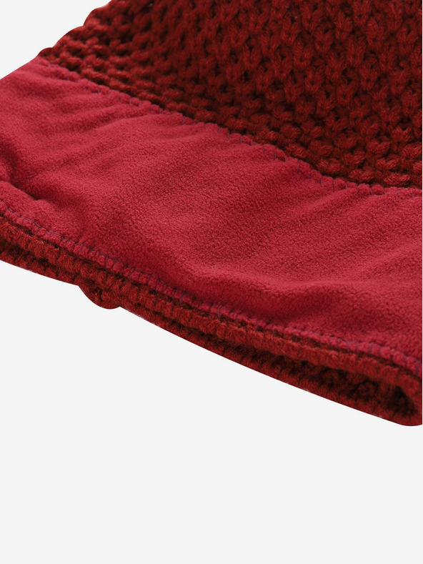 ALPINE PRO ALPINE PRO GRANE piros gyapjúkeverék téli sapka nőknek