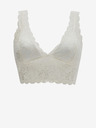 ONLY Krémszínű női csipke melltartó ONLY