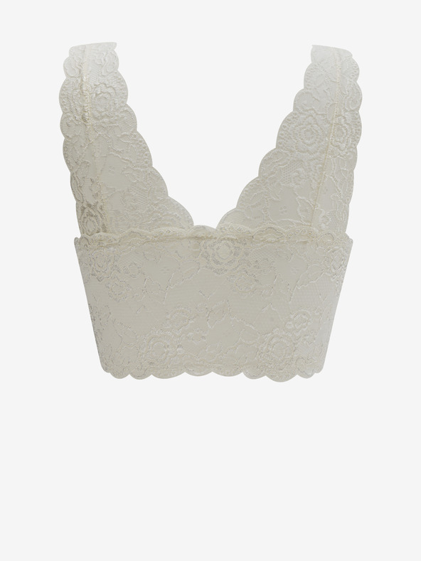 ONLY Krémszínű női csipke melltartó ONLY
