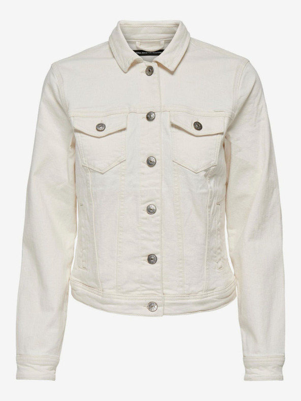 ONLY Krémszínű női farmerdzseki ONLY Tia Tia