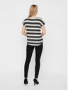 Vero Moda Krém-fekete csíkos póló VERO MODA Wide