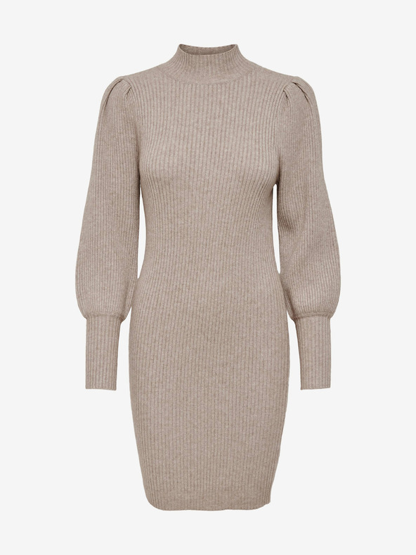 ONLY Bézs színű pulóver ruha ONLY Katia