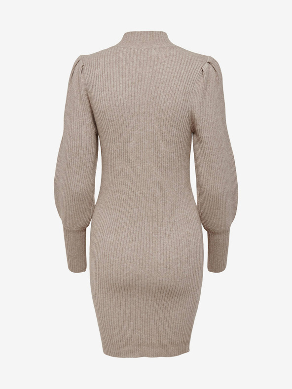 ONLY Bézs színű pulóver ruha ONLY Katia