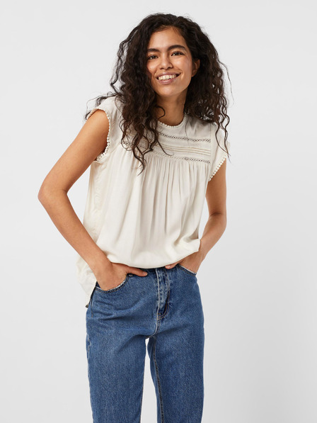 Vero Moda VERO MODA VERO MODA Debbie krémszínű blúz nőknek