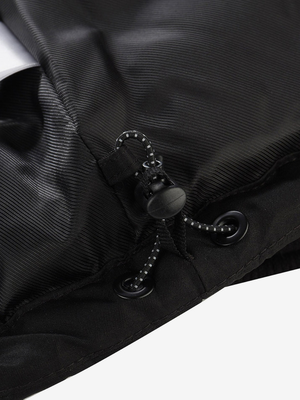 ALPINE PRO Fekete és szürke női téli steppelt kabát ALPINE PRO EGYPA