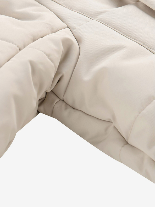 ALPINE PRO Fekete és szürke női téli steppelt kabát ALPINE PRO EGYPA