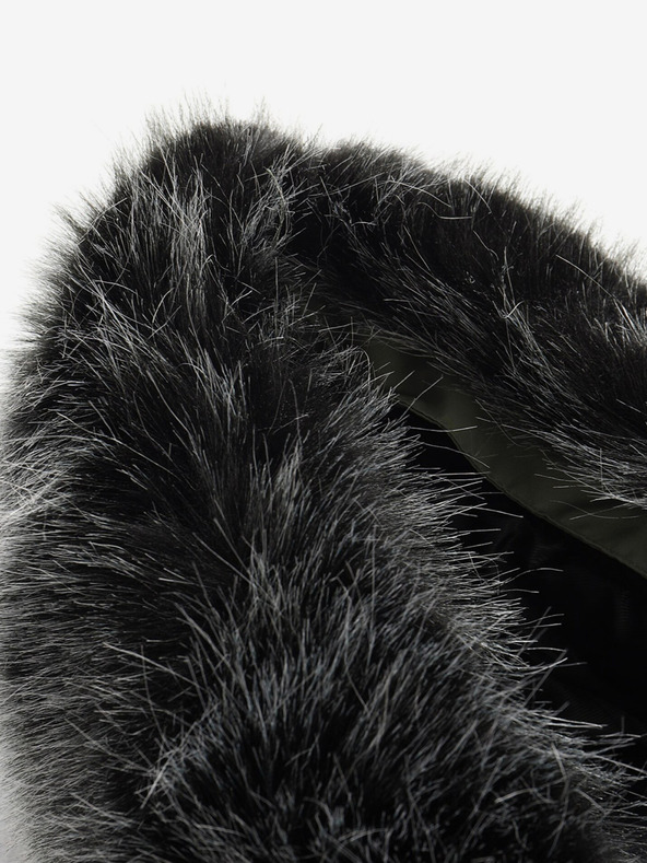 ALPINE PRO Fekete-zöld női téli steppelt kabát ALPINE PRO EGYPA