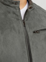 Jack & Jones Szürke Jack & Jones férfi szarvasbőr dzseki
