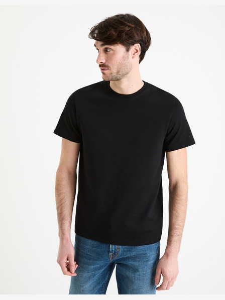 Celio Fekete férfi póló Celio Geteboude