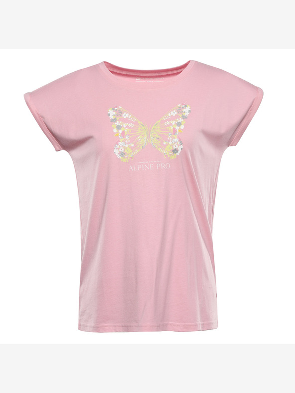 ALPINE PRO Női ALPINE PRO OMBA 2 romantikus rózsaszín póló pb