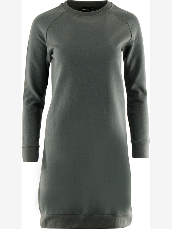 ALPINE PRO Női pulóver ruha ALPINE PRO OLEGA dk.true szürke