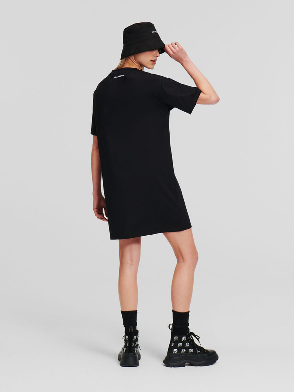 Karl Lagerfeld Fekete női ruha KARL LAGERFELD