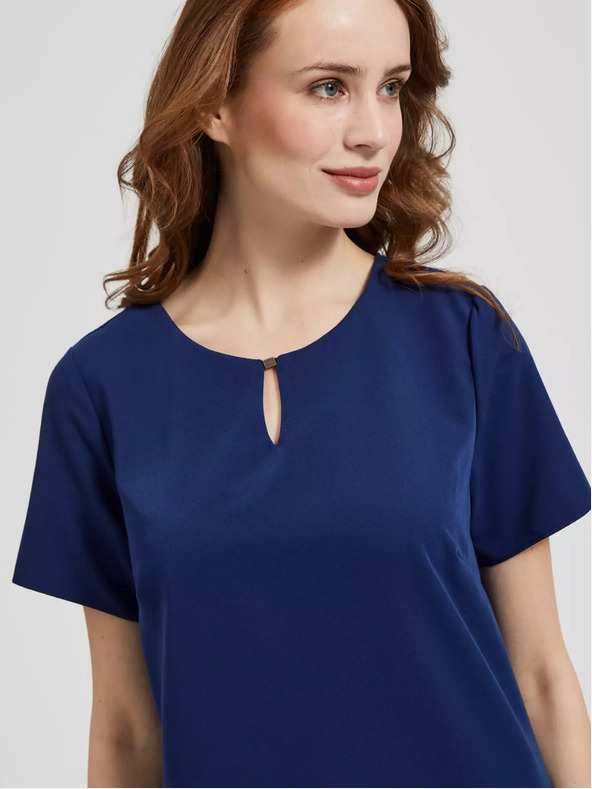 Moodo Sötétkék térdig érő ruha Moodo