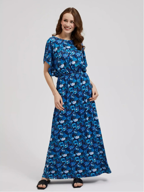 Moodo Kék maxiruha trópusi mintával Moodo