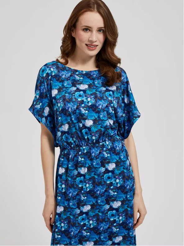 Moodo Kék maxiruha trópusi mintával Moodo