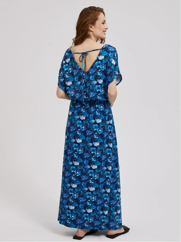Moodo Kék maxiruha trópusi mintával Moodo