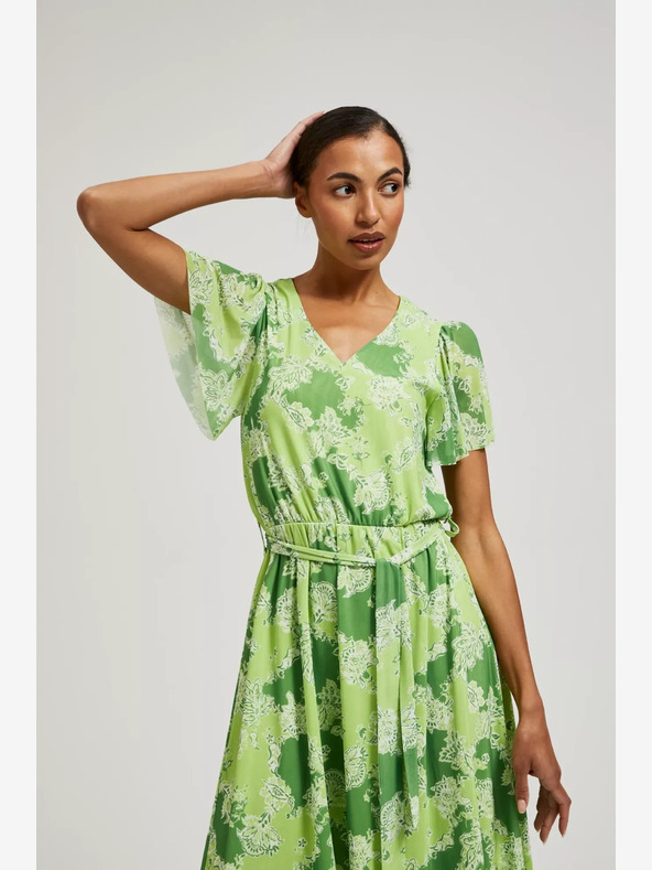 Moodo Zöld mintás Moodo ruha