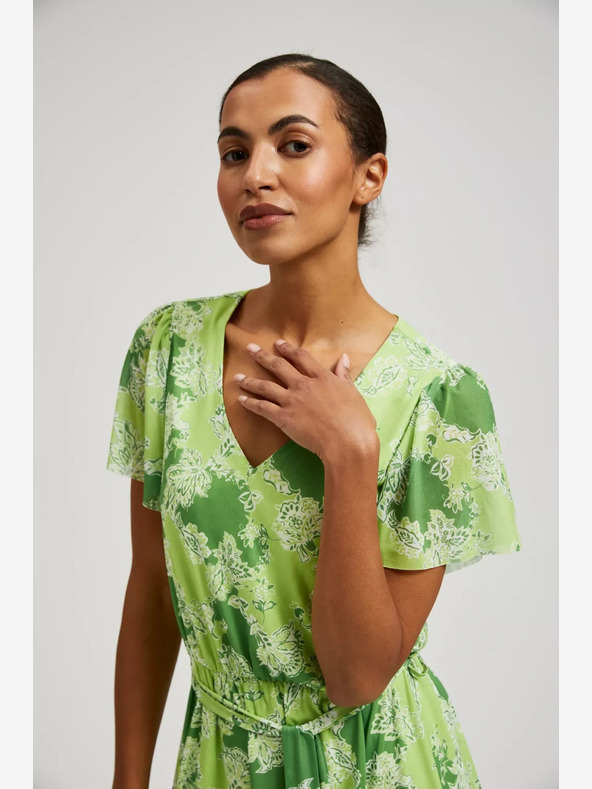 Moodo Zöld mintás Moodo ruha